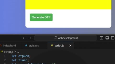 OTP Code Verification || Only With HTML, CSS and JavaScript