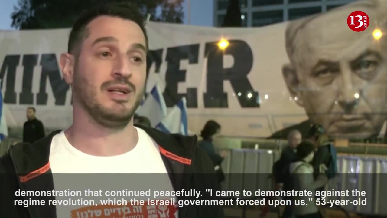 Thousands protest against Israel's right-wing government in Tel Aviv