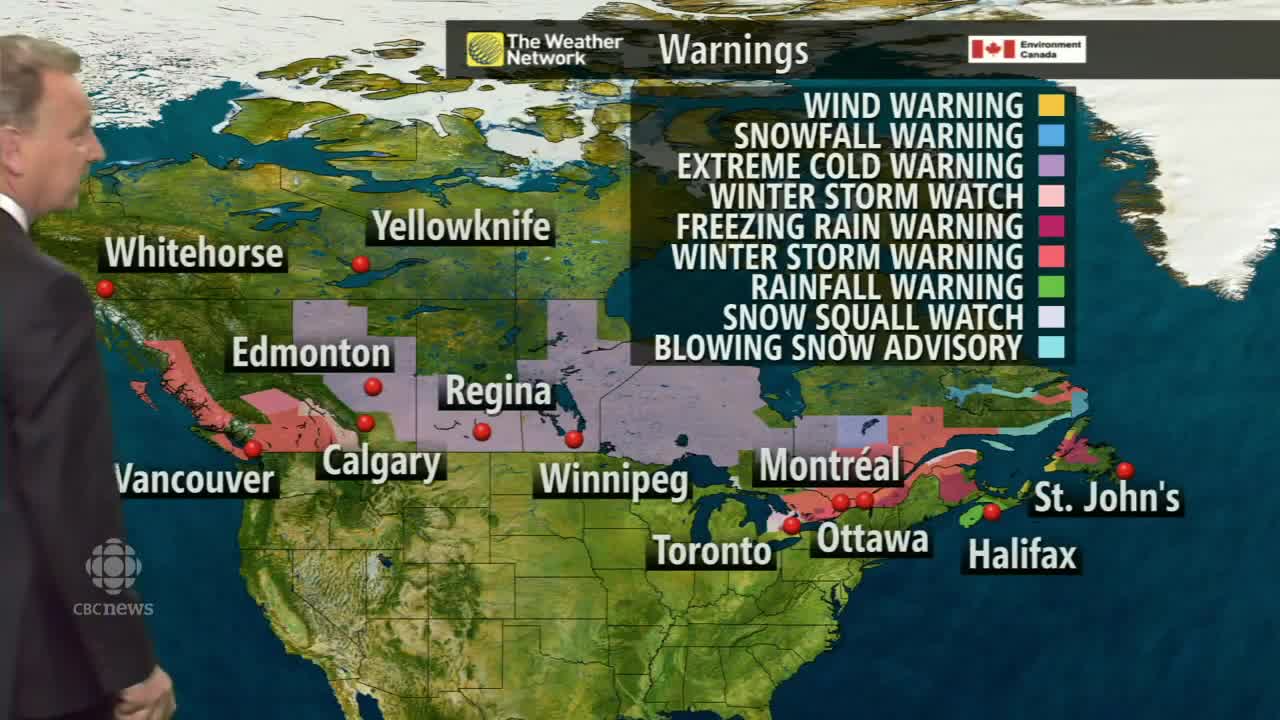Canada's inclement weather weekend