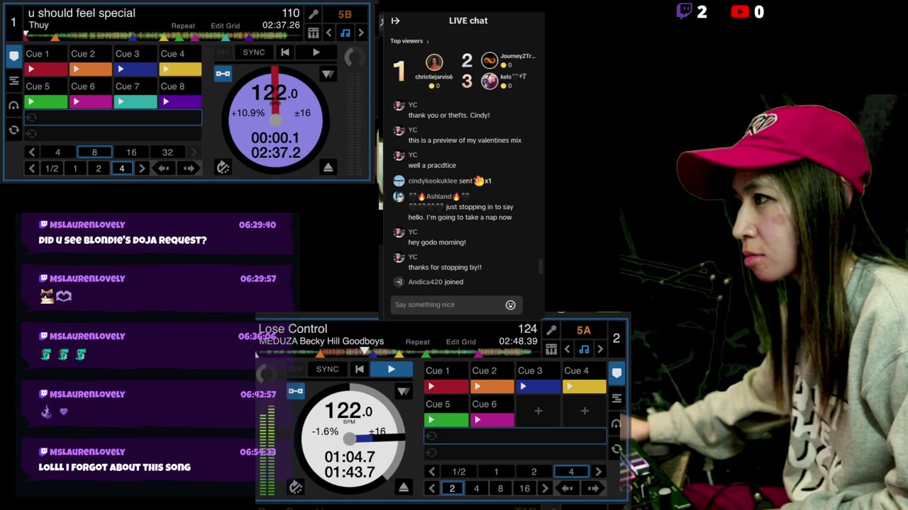 020824 DJ Live tiktokandtwitch practice for valientines day mix - the lovey dovey mix.