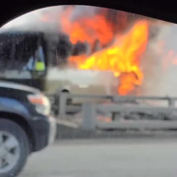 In Moscow, a truck collided with a military bus at full speed The strong impact