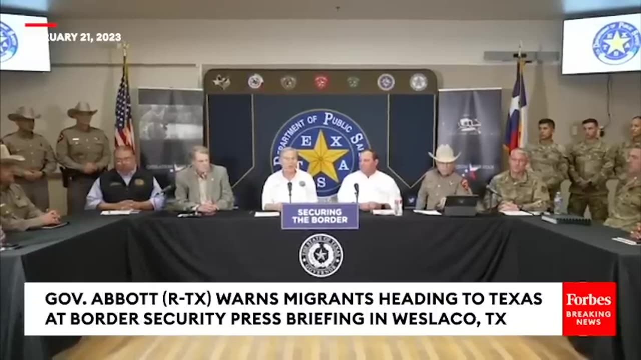 Greg Abbott Issues New Warning To Migrants Heading To Texas