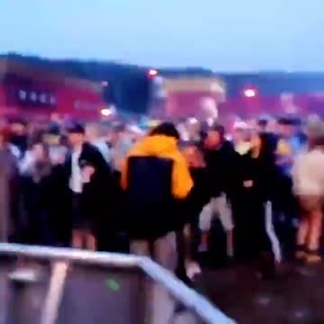 Boomtown festival view from front of stage