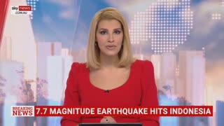 Indonesia hit by 7.7 magnitude earthquake