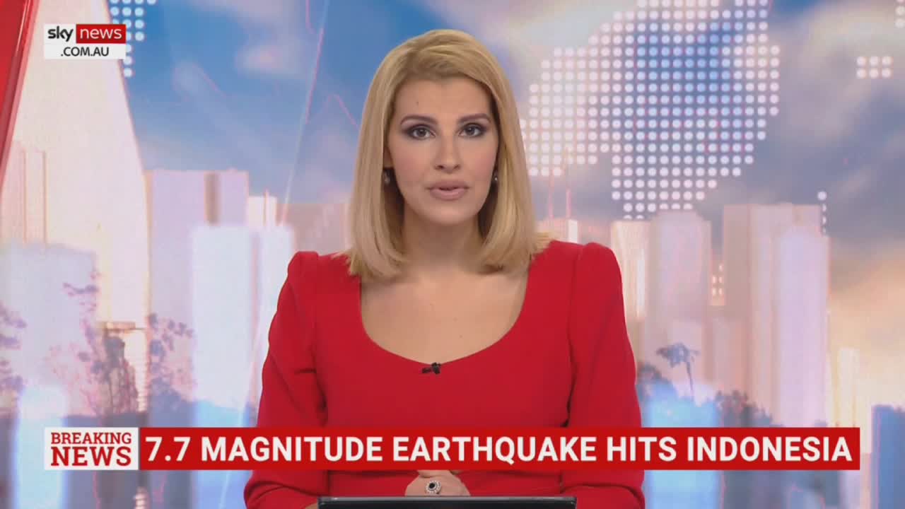 Indonesia hit by 7.7 magnitude earthquake