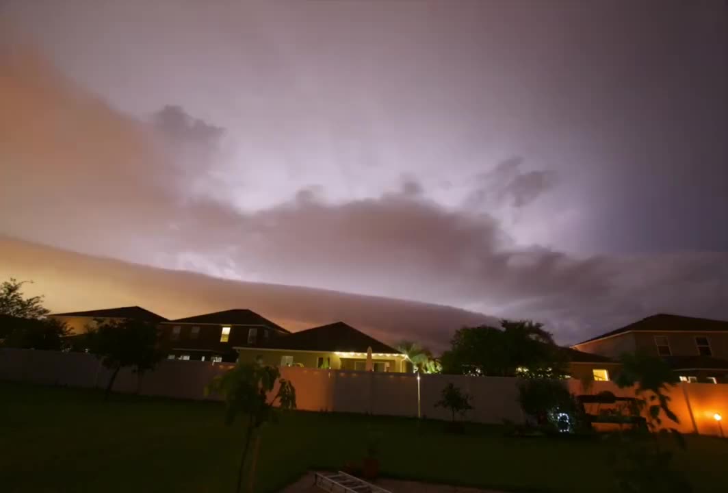 Timelapse Of Clouds Covering The Sky During A Thunderstorm