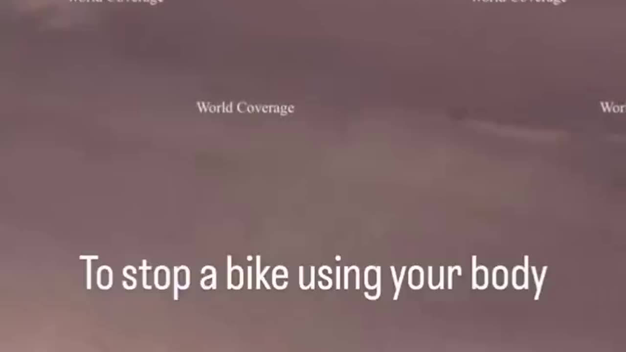 Man Tries To Block Biker With His Body