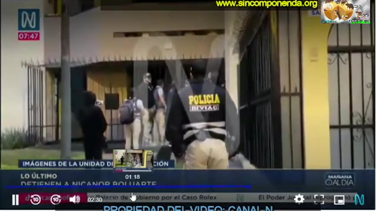 ASÍ FUE EL OPERATIVO POLICIAL PARA LA DETENCIÓN DEL HERMANO DE LA PRESIDENTE DEL PERÚ