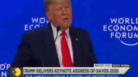 Donald Trump At The World Economic Forum Telling Them They’re All Wrong