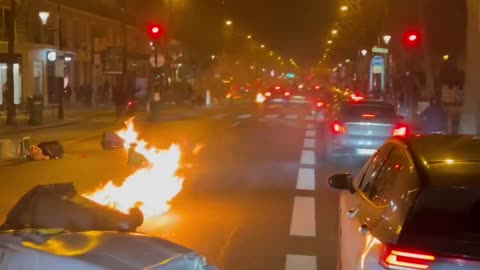 Paris is on fire and looks like a warzone tonight