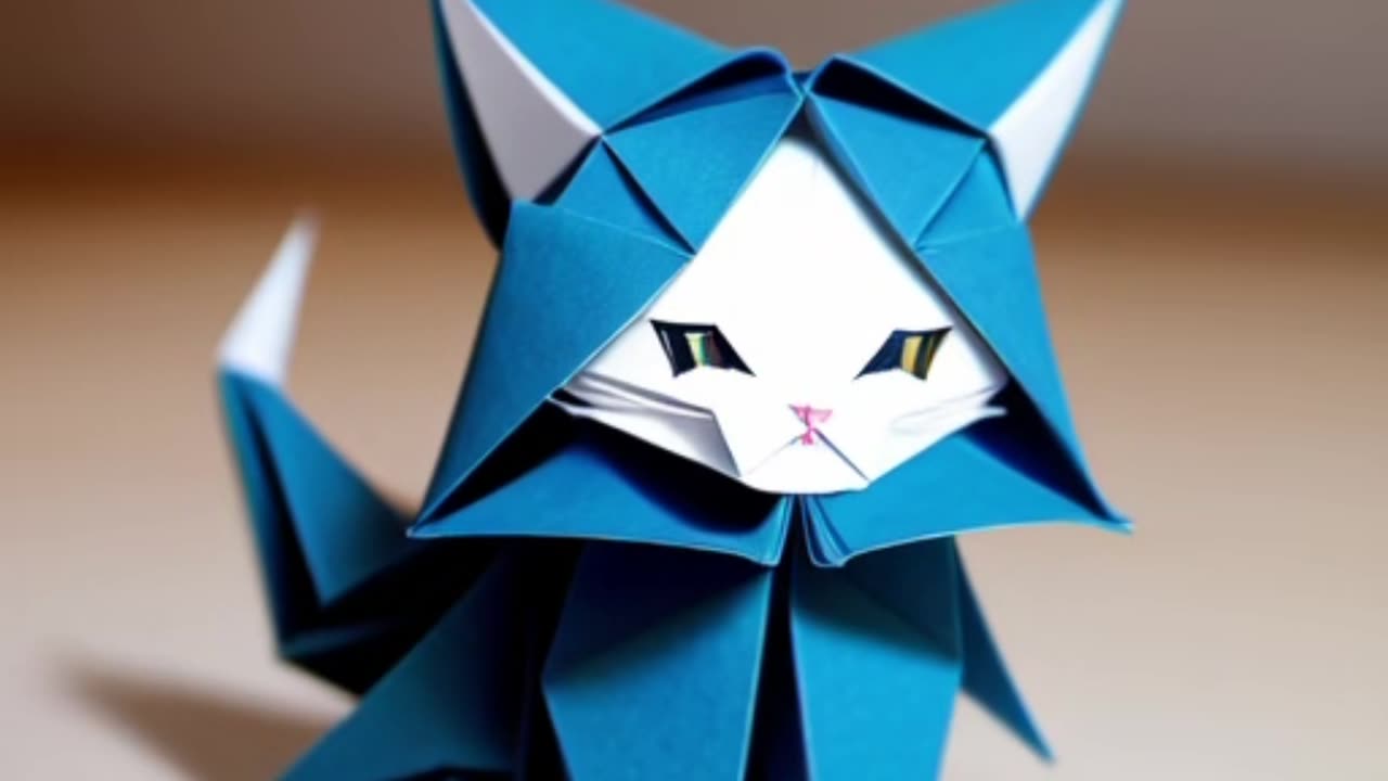 Origami Cat Picture ☯️