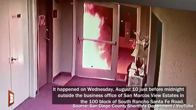 Arsonist Caught on Camera Torching San Diego Building