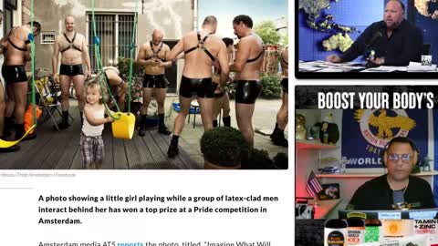 Disturbing Photo Showing Toddler Playing In Front of Half-Naked Adult Men Wins Pride Prize