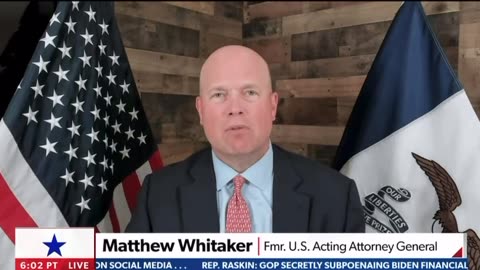 Whitaker: The case against President Trump will be dismissed ultimately by the end of the year