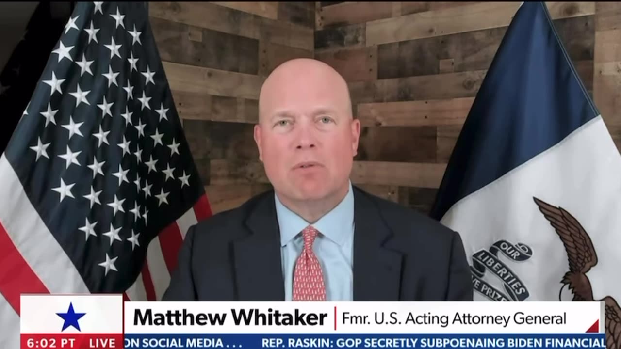 Whitaker: The case against President Trump will be dismissed ultimately by the end of the year