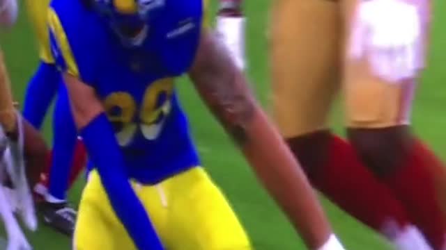 Los Angeles Rams drop the pass game is over against the 49ers