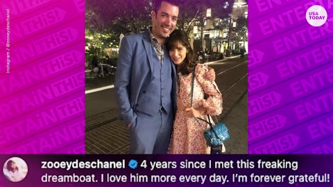 See Zooey Deschanel, Jonathan Scott's engagement announcement | ENTERTAIN THIS!