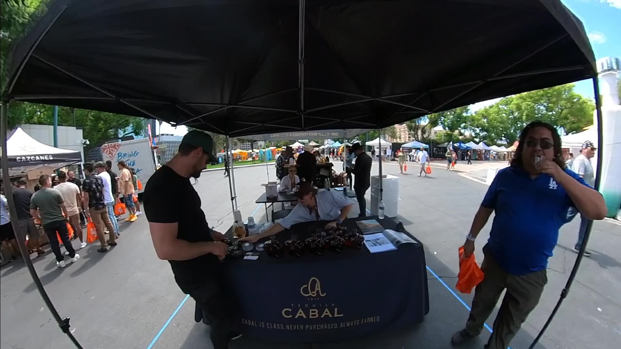Tequila Cabal tasting at LA. Tequila fest