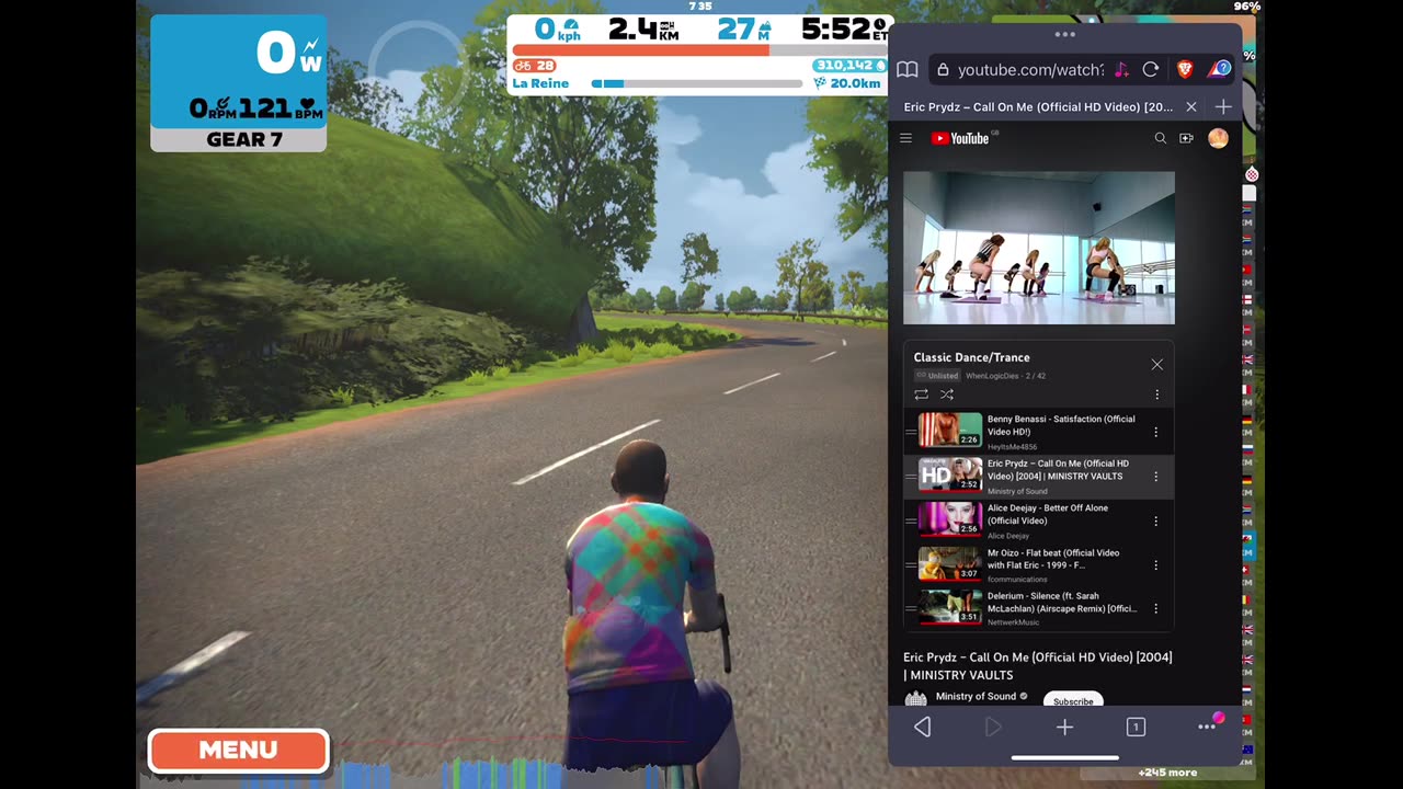 Zwift - attempt to start training again