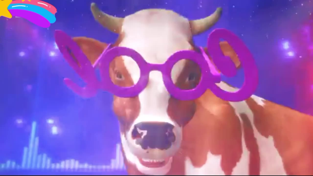 Awesome!! Cows Disco dance video