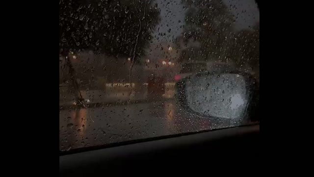 Rain sounds for sleeping - Rain on a car drive (no horns) for study, sleep an relaxing.