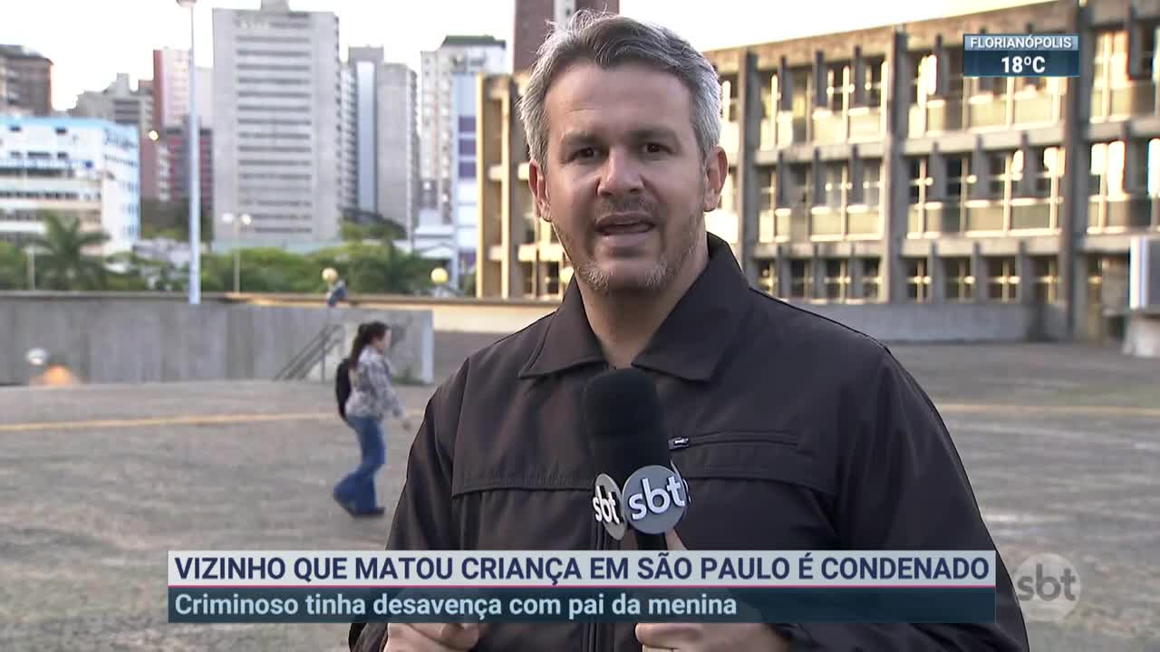 Vizinho que matou criança em São Paulo é condenado | SBT Brasil (03/11/22)