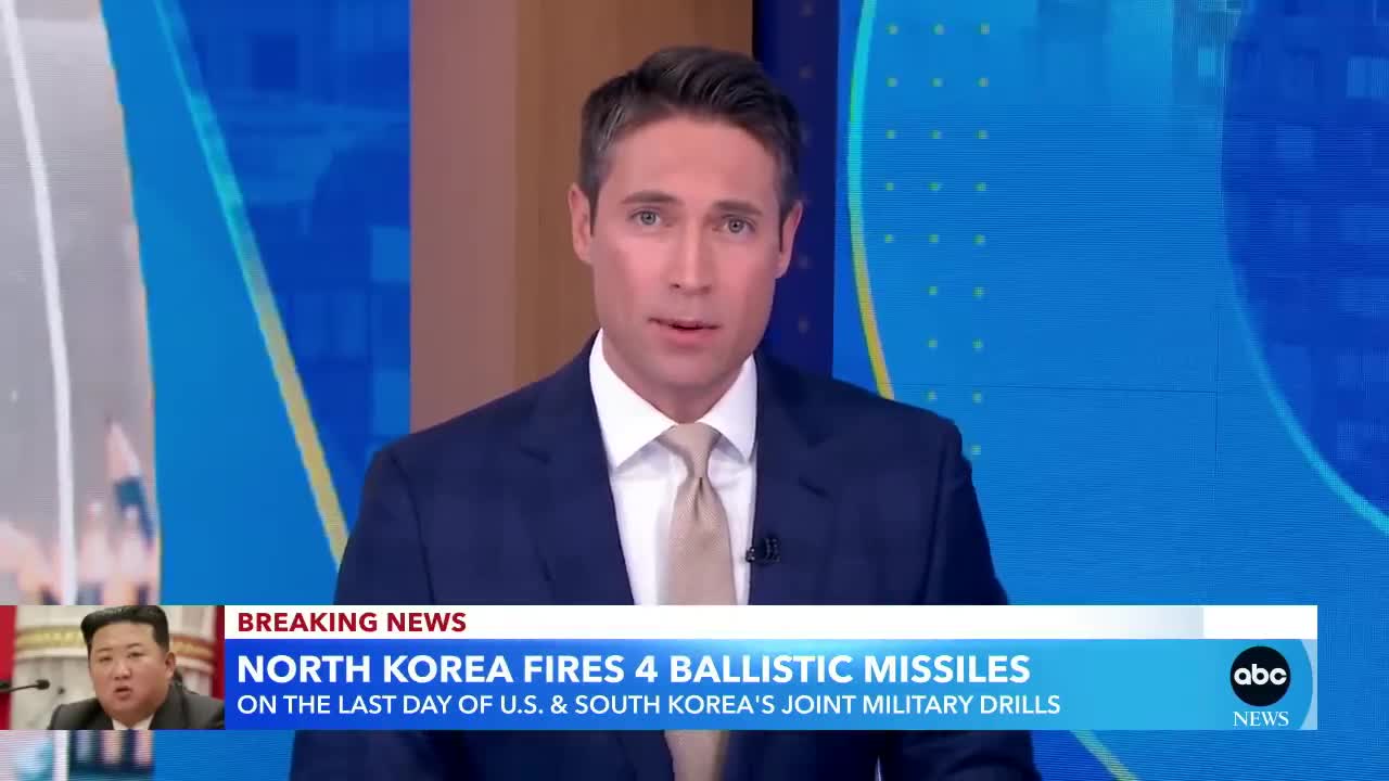 North Korea fires 4 ballistic missiles | GMA