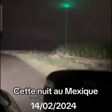 ⚠️ Multiple videos and images have emerged of a GREEN BEAM seen in the sky over
