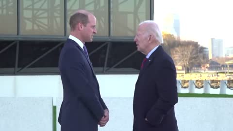 ‘Where’s Your Topcoat?!’: Joe Biden Jokes with Prince William