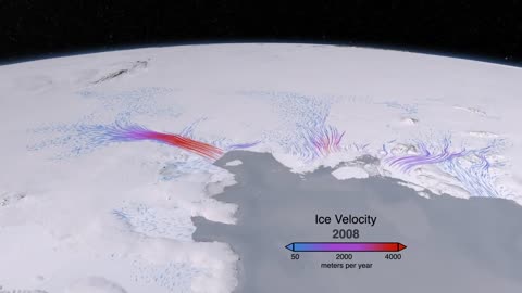 X West Antarctic Glacier Ice Flows and Elevation Change