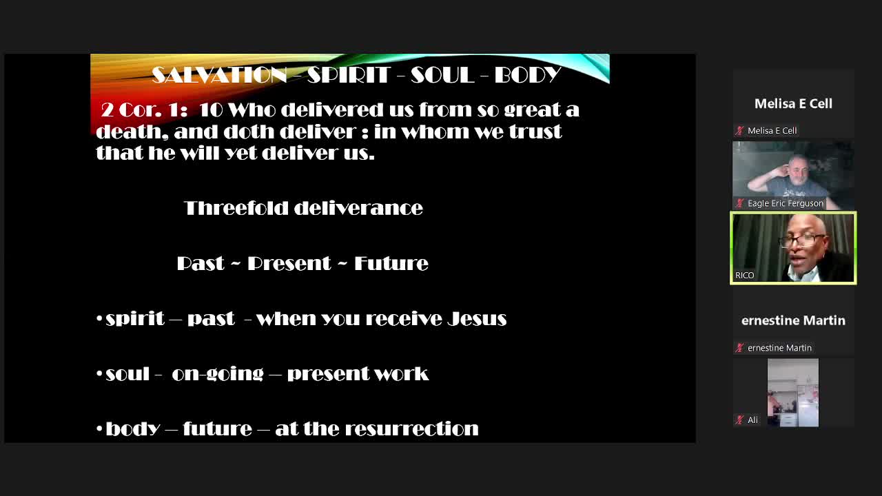Pastor Rico teaching on Salvation part 2