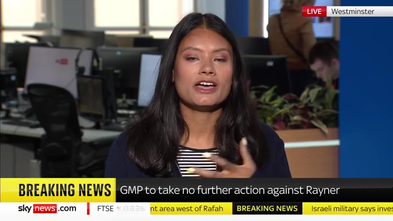 Police end investigation into Labour's Rayner Sky News Live