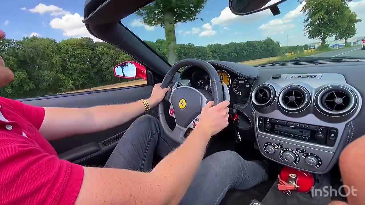 Ferrari F430 Spider Testfahrt-Autobahn