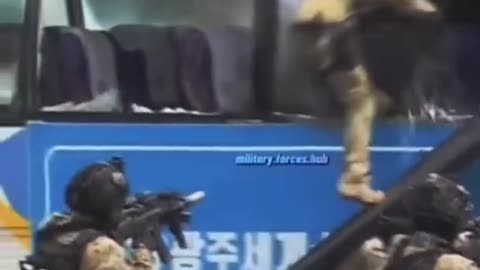 Special forces catching terrorists.