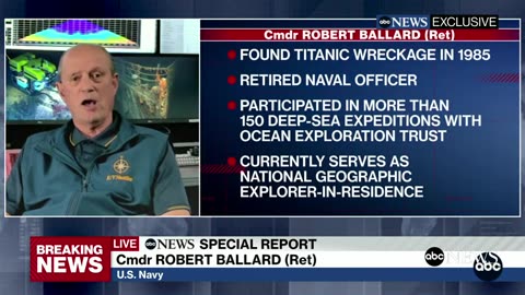 Bob Ballard reacts to 'catastrophic implosion' of Titanic submersible