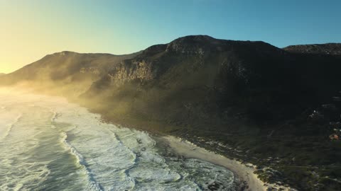 Mountains with sea view