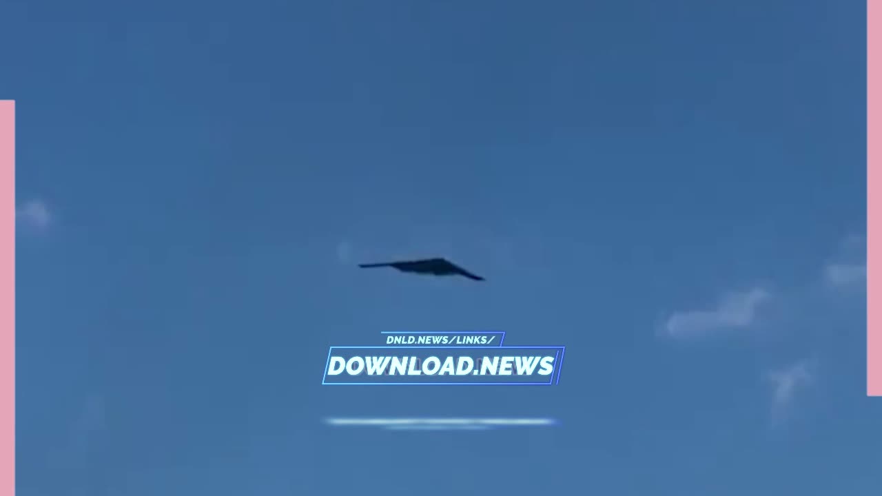 B-2 Spirit Stealth Bomber Flying Over Miami