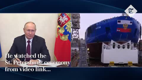 Putin launches new nuclear-powered icebreaker