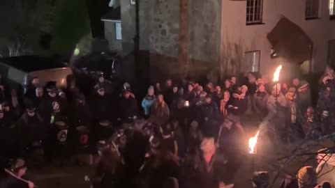 Beltane Border Morris - Stone Circle - Lustleigh Jan 2024