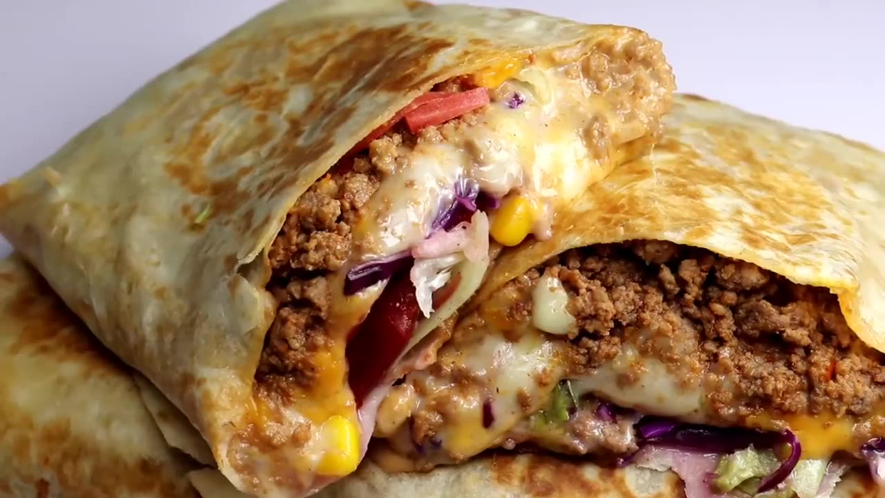 Beef Cheese Wrap ,Beef burrito