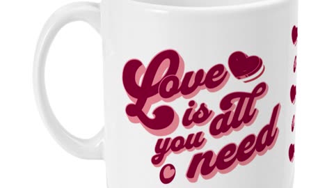 All You Need is Love Mug by Welovit ❤️