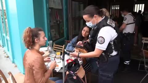 French Police Turned Authoritarian Goons as They Ask Civilians For Vaccine Passport Proof