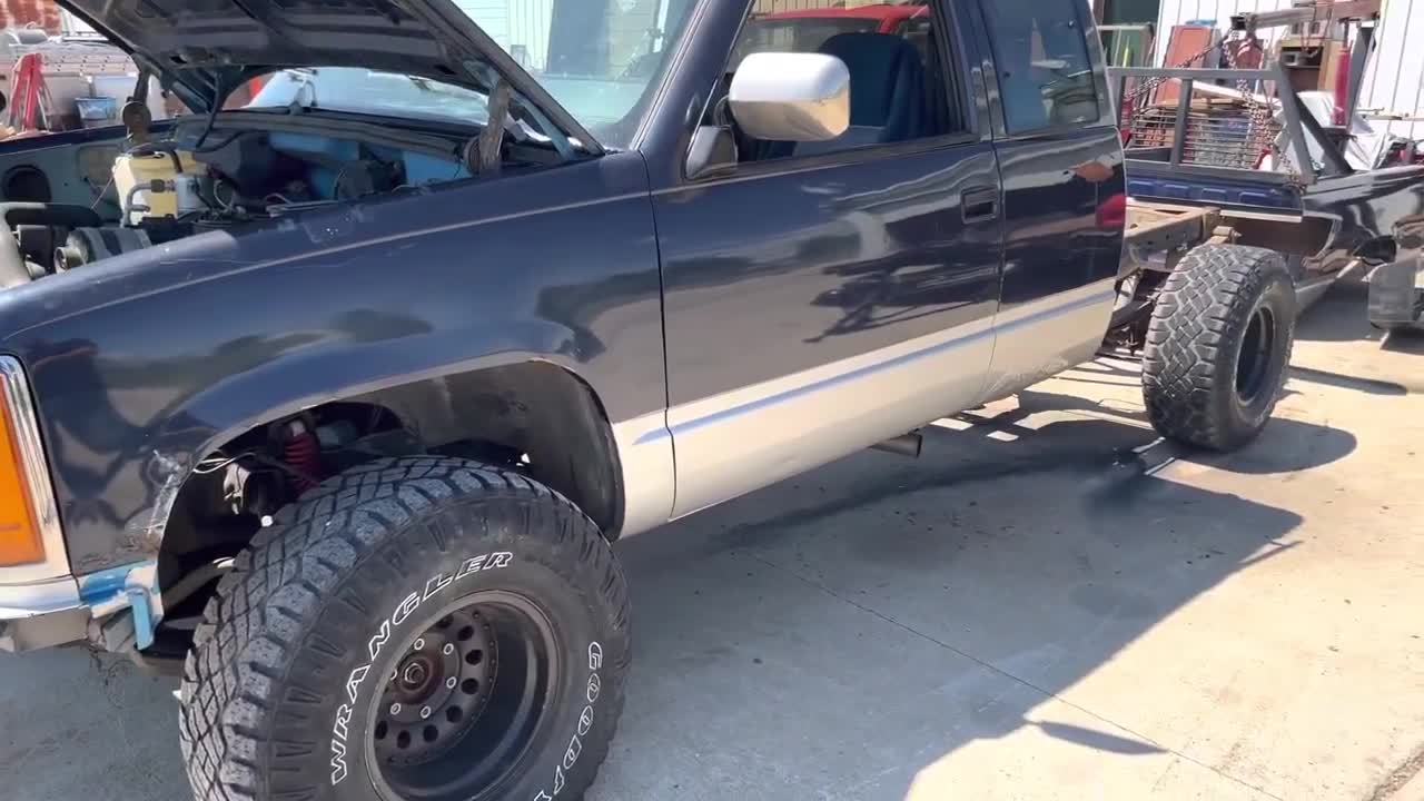 Shit box Chevy Burnout after years of sitting!