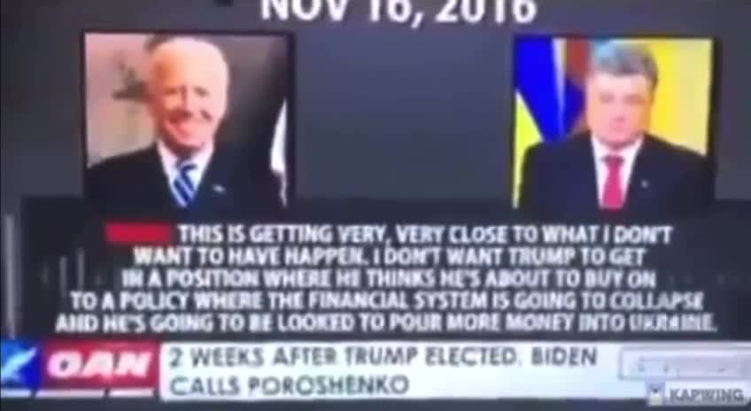 Biden’s phone call with Poroshenko in 2016
