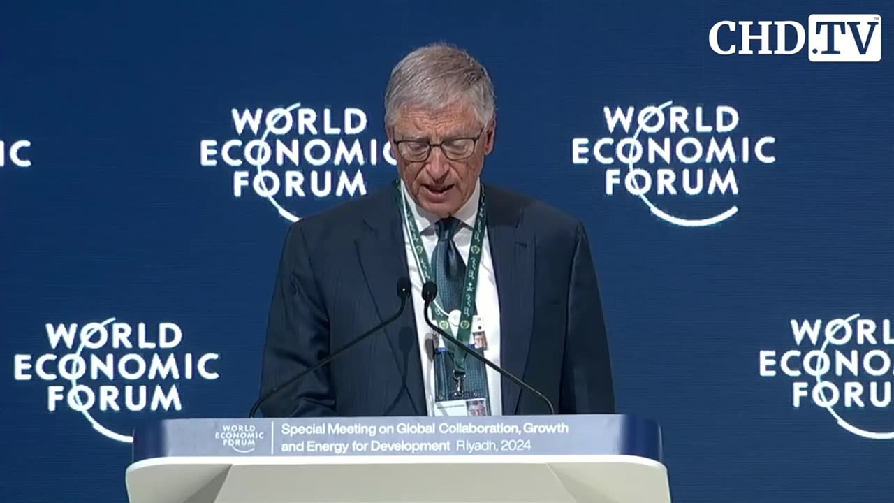 Bill Gates Speaking at World Economic Forum April 2024