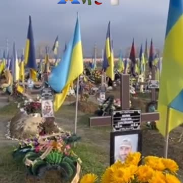 Cemeteries of the graved Ukrainian Armed Forces in the Ternopil region of Ukraine.