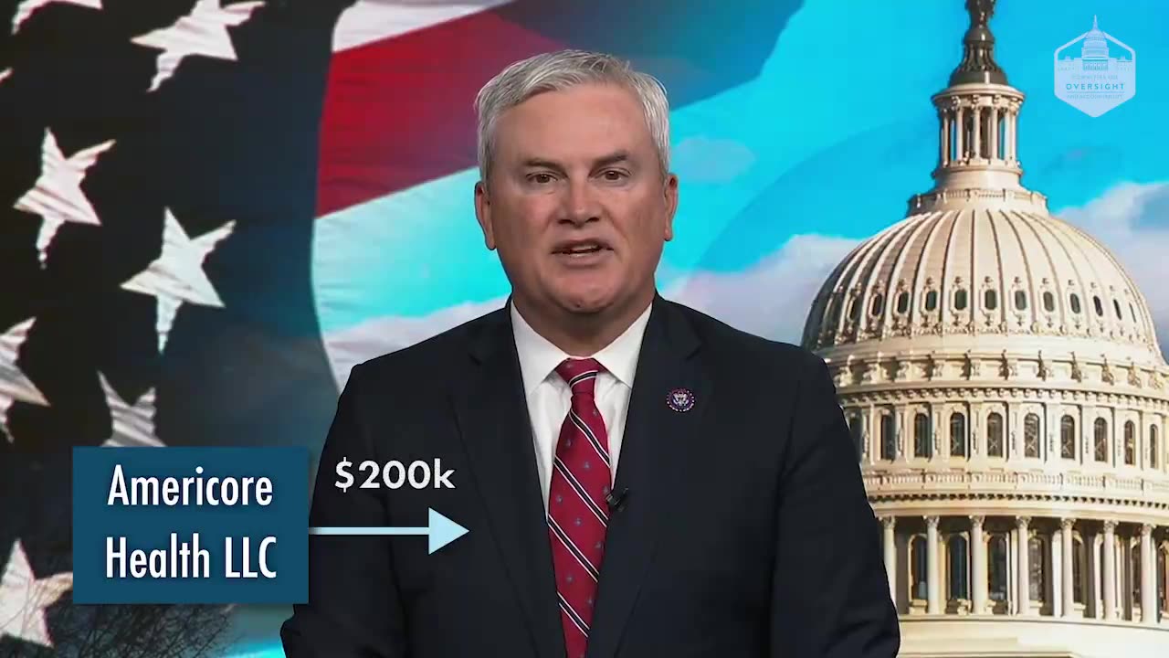 Rep James Comer Provides Evidence: Direct Payment to Joe Biden