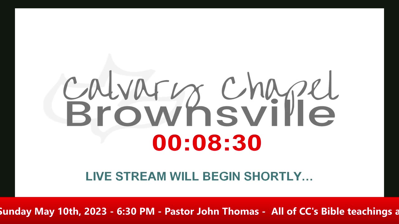Bible Study Wednesday May 10th, 2023 - 6:30 PM - Pastor John Thomas