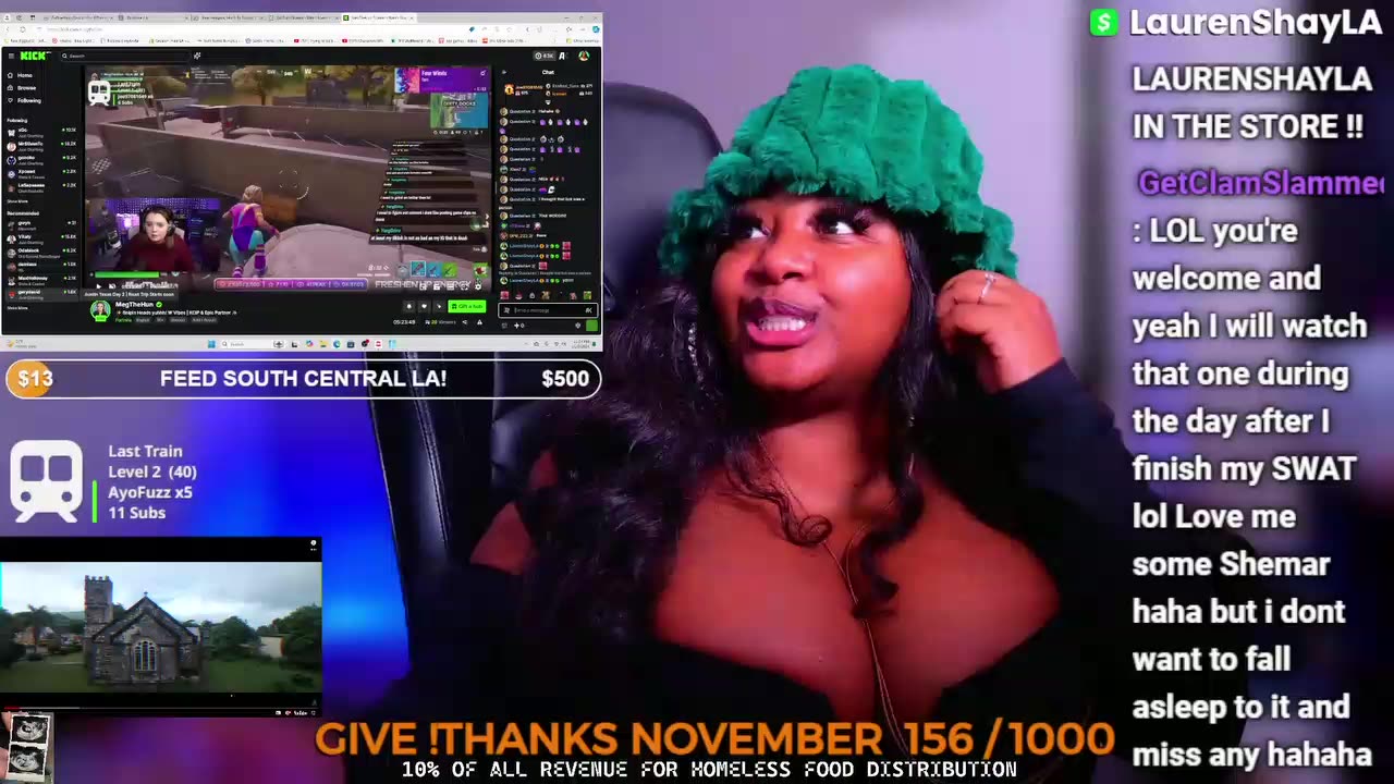 LaurenShayLA | LOOK MOM I'M ON TV! NEW KICK TV APP | Reaction / Fortnite | Live Stream 11-08-24