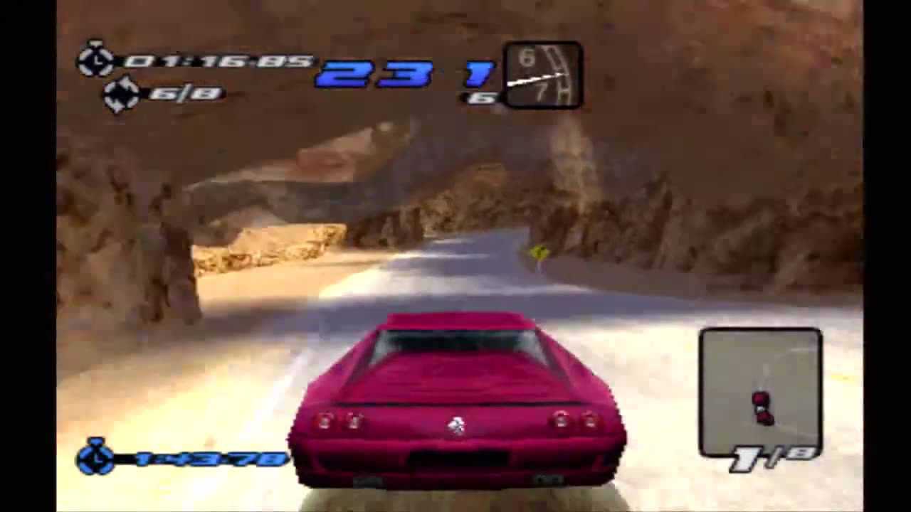 Need For Speed 3: Hot Pursuit | Redrock Ridge 16:36.59 | Race 47